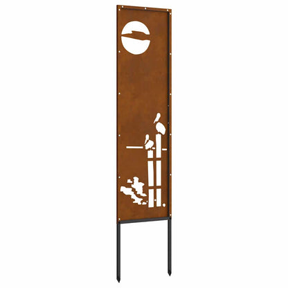 Pannello Decorativo da Giardino Altro Ruggine 32 x 140 cm