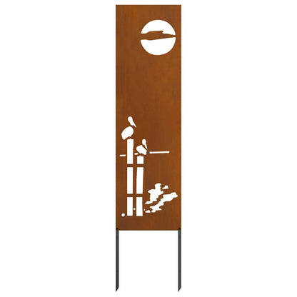 Pannello Decorativo da Giardino Altro Ruggine 32 x 140 cm