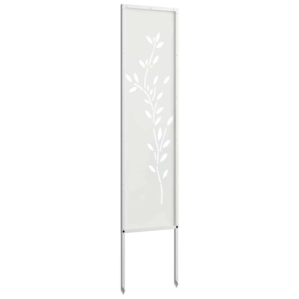 Schermo per privacy in giardino Floreale Bianco 32 x 140 cm