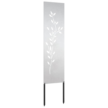 Pannello Decorativo da Giardino Altro Argento 32 x 140 cm