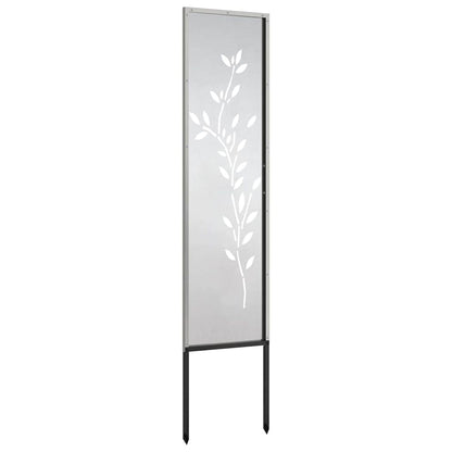 Pannello Decorativo da Giardino Altro Argento 32 x 140 cm