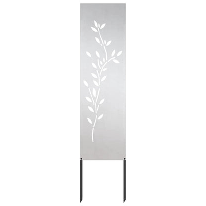 Pannello Decorativo da Giardino Altro Argento 32 x 140 cm