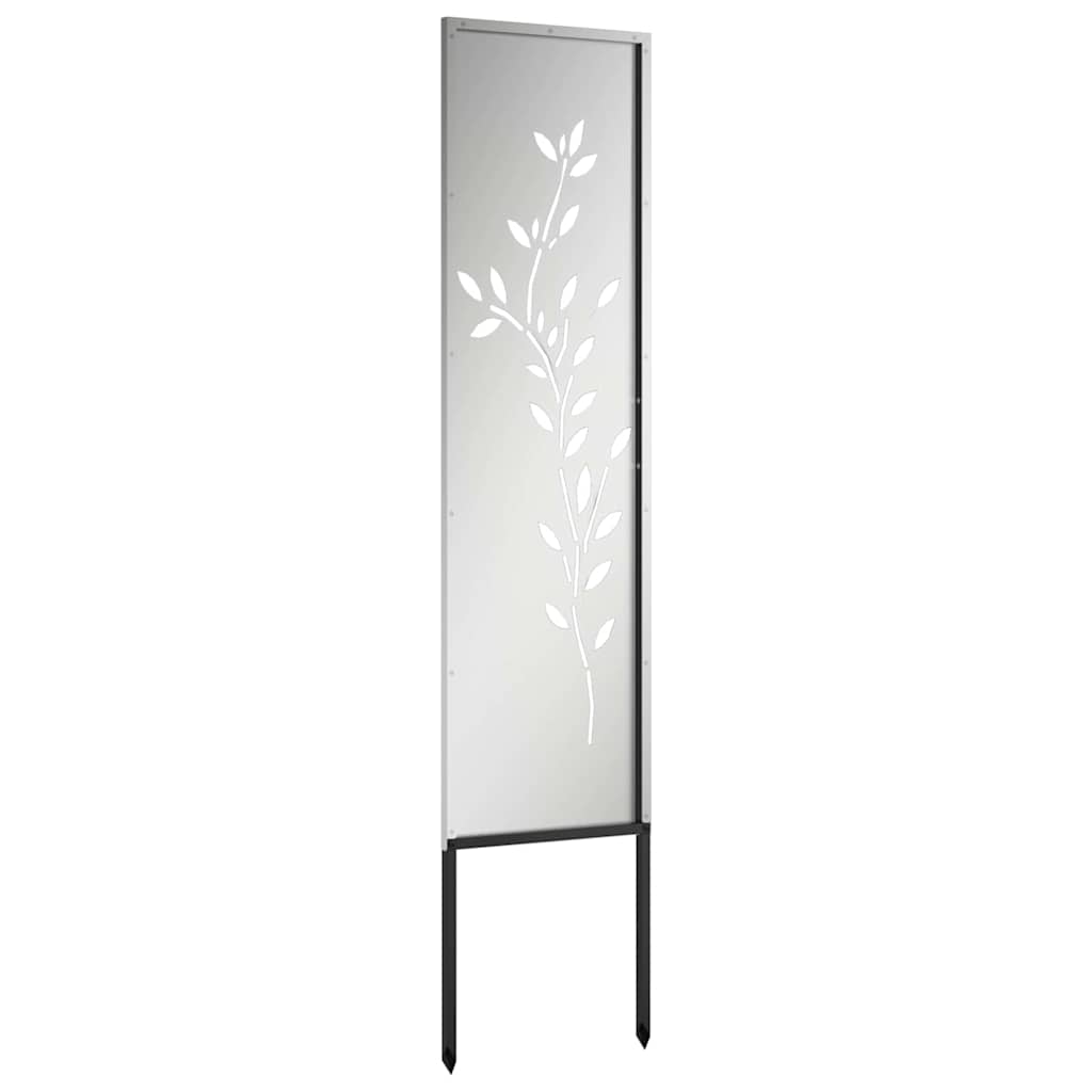 Pannello Decorativo da Giardino Altro Argento 32 x 140 cm