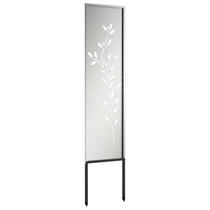 Pannello Decorativo da Giardino Altro Argento 32 x 140 cm