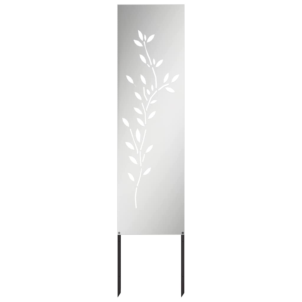 Pannello Decorativo da Giardino Altro Argento 32 x 140 cm