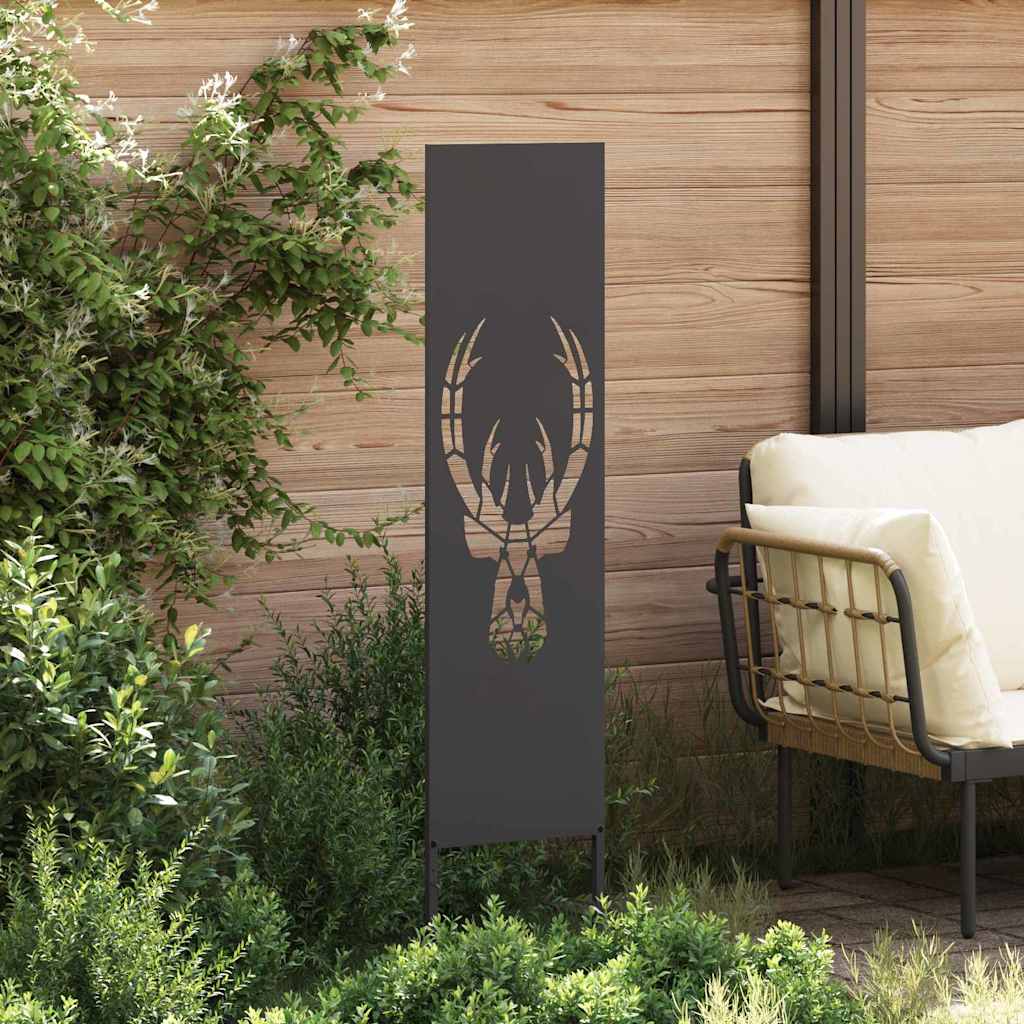 Pannello Decorativo da Giardino Stampa animale Nero 32 x 140 cm