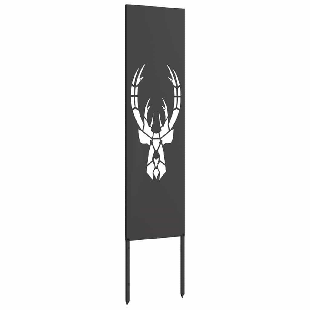Pannello Decorativo da Giardino Stampa animale Nero 32 x 140 cm