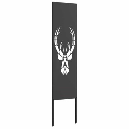 Pannello Decorativo da Giardino Stampa animale Nero 32 x 140 cm