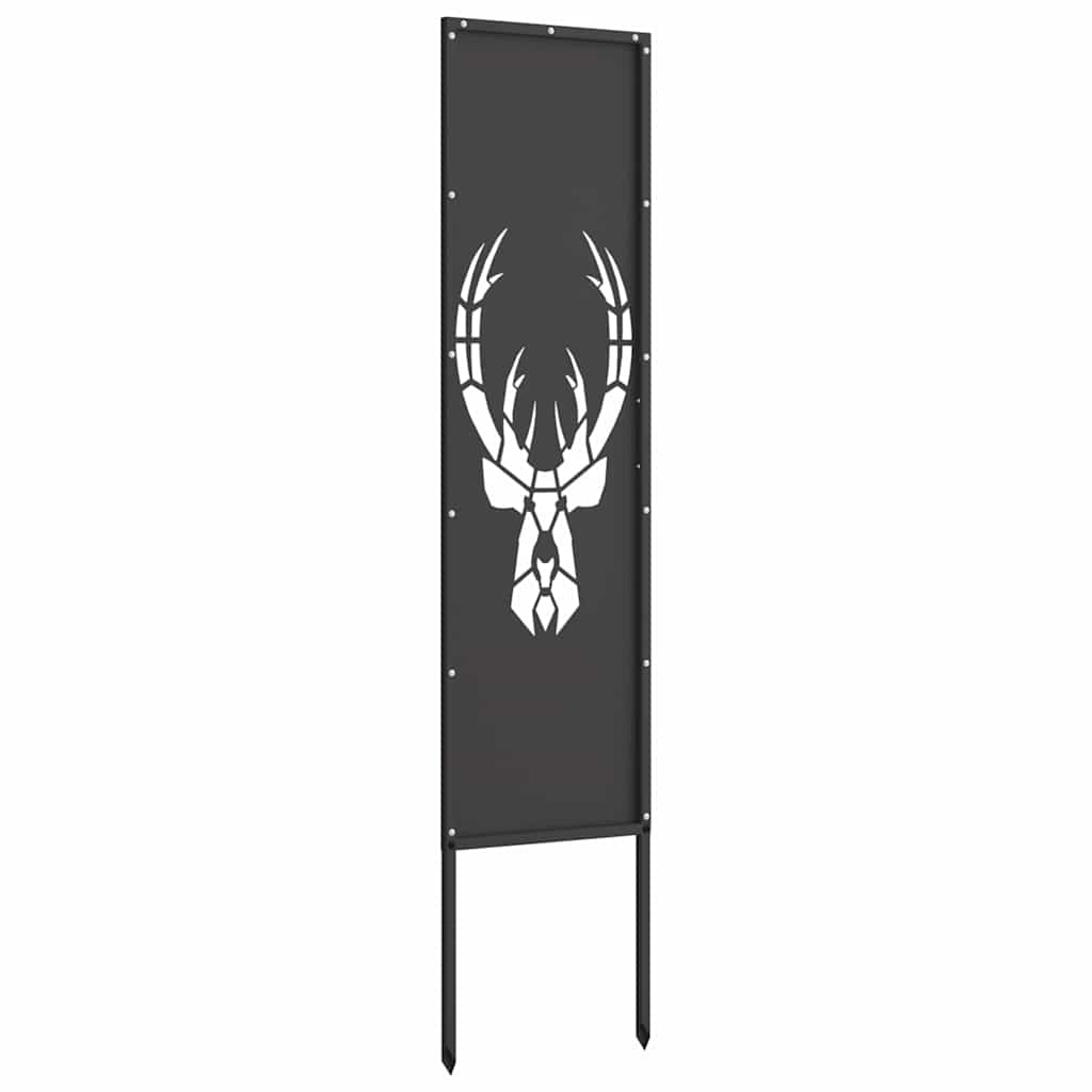 Pannello Decorativo da Giardino Stampa animale Nero 32 x 140 cm