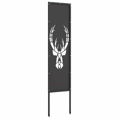 Pannello Decorativo da Giardino Stampa animale Nero 32 x 140 cm