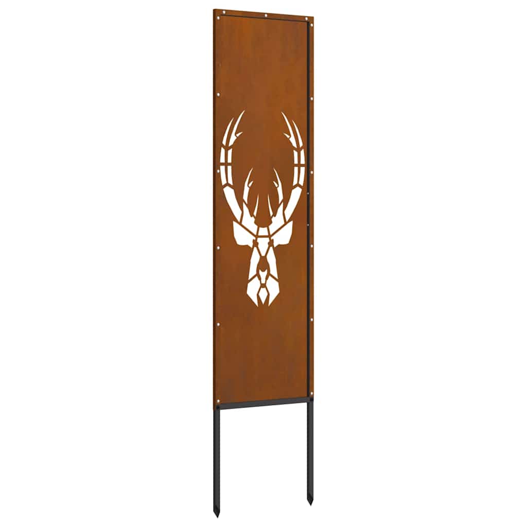 Pannello Decorativo da Giardino Ruggine 32 x 140 cm
