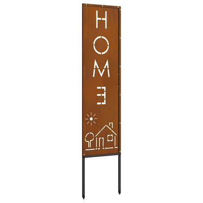 Schermo per privacy in giardino Traforo Ruggine 32 x 140 cm