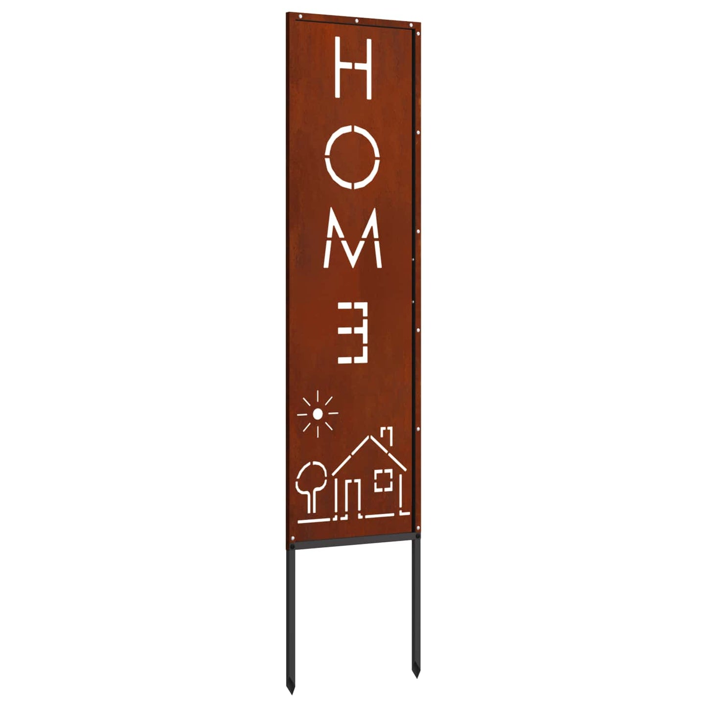 Schermo per privacy in giardino Traforo Ruggine 32 x 140 cm