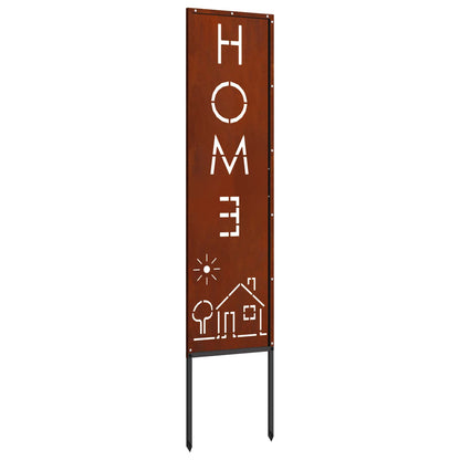 Schermo per privacy in giardino Traforo Ruggine 32 x 140 cm