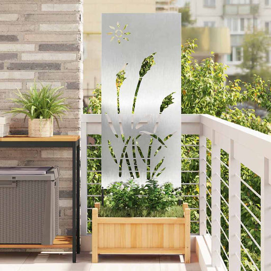 Pannello Decorativo da Giardino Altro Argento 50 x 140 cm
