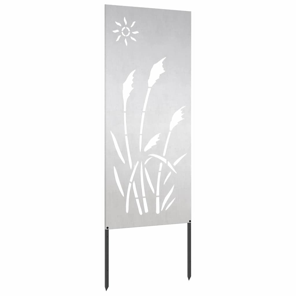 Pannello Decorativo da Giardino Altro Argento 50 x 140 cm