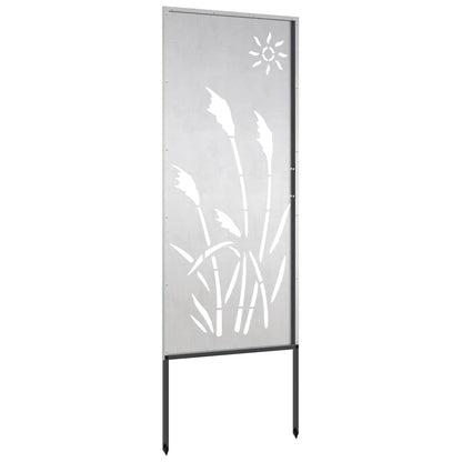 Pannello Decorativo da Giardino Altro Argento 50 x 140 cm