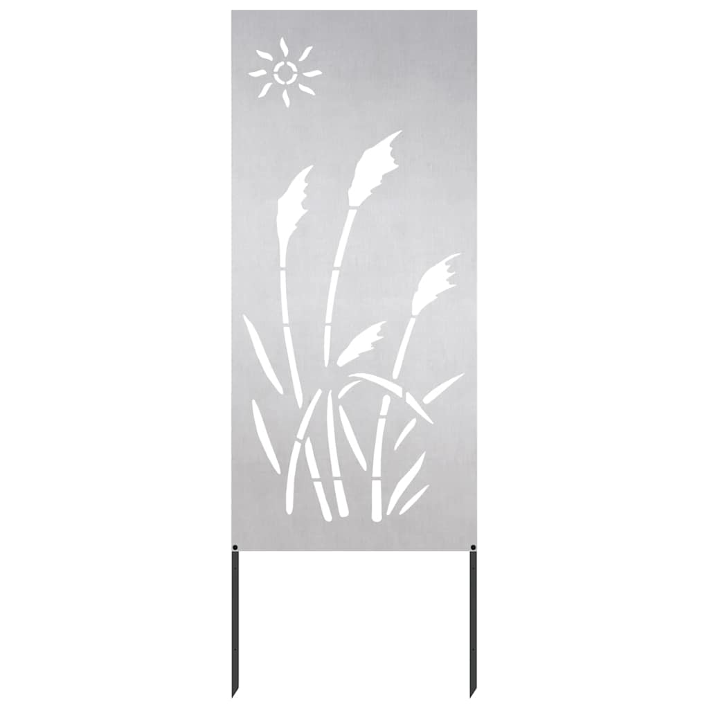 Pannello Decorativo da Giardino Altro Argento 50 x 140 cm