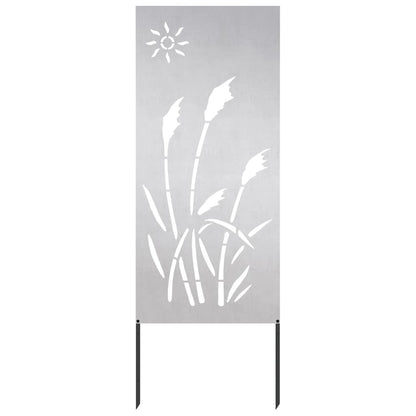 Pannello Decorativo da Giardino Altro Argento 50 x 140 cm