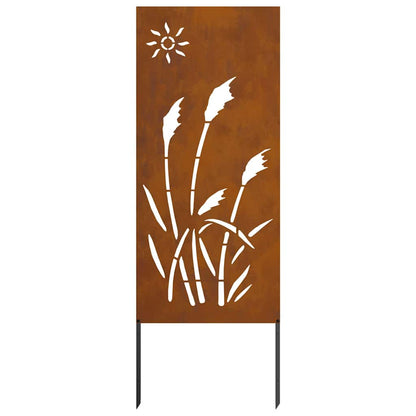 Schermo per privacy in giardino Traforo Ruggine 50 x 140 cm