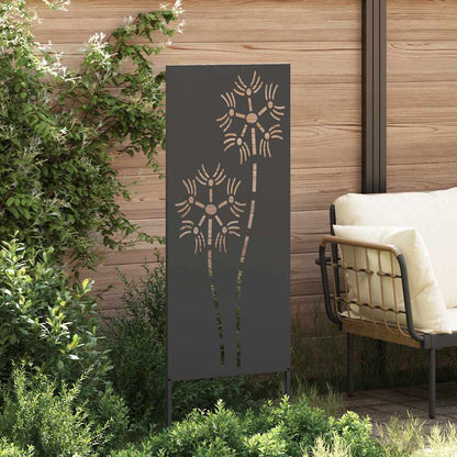Pannello Decorativo da Giardino Altro Nero 50 x 140 cm