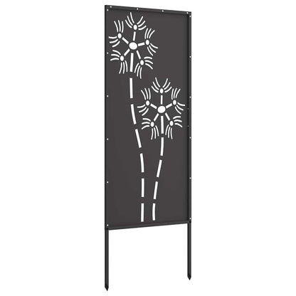 Pannello Decorativo da Giardino Altro Nero 50 x 140 cm