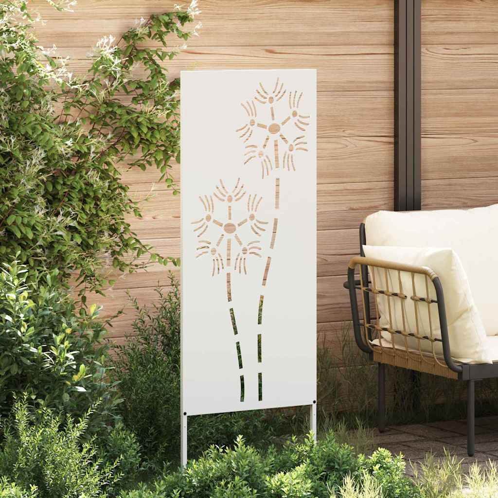 Schermo per privacy in giardino Traforo Bianco 50 x 140 cm