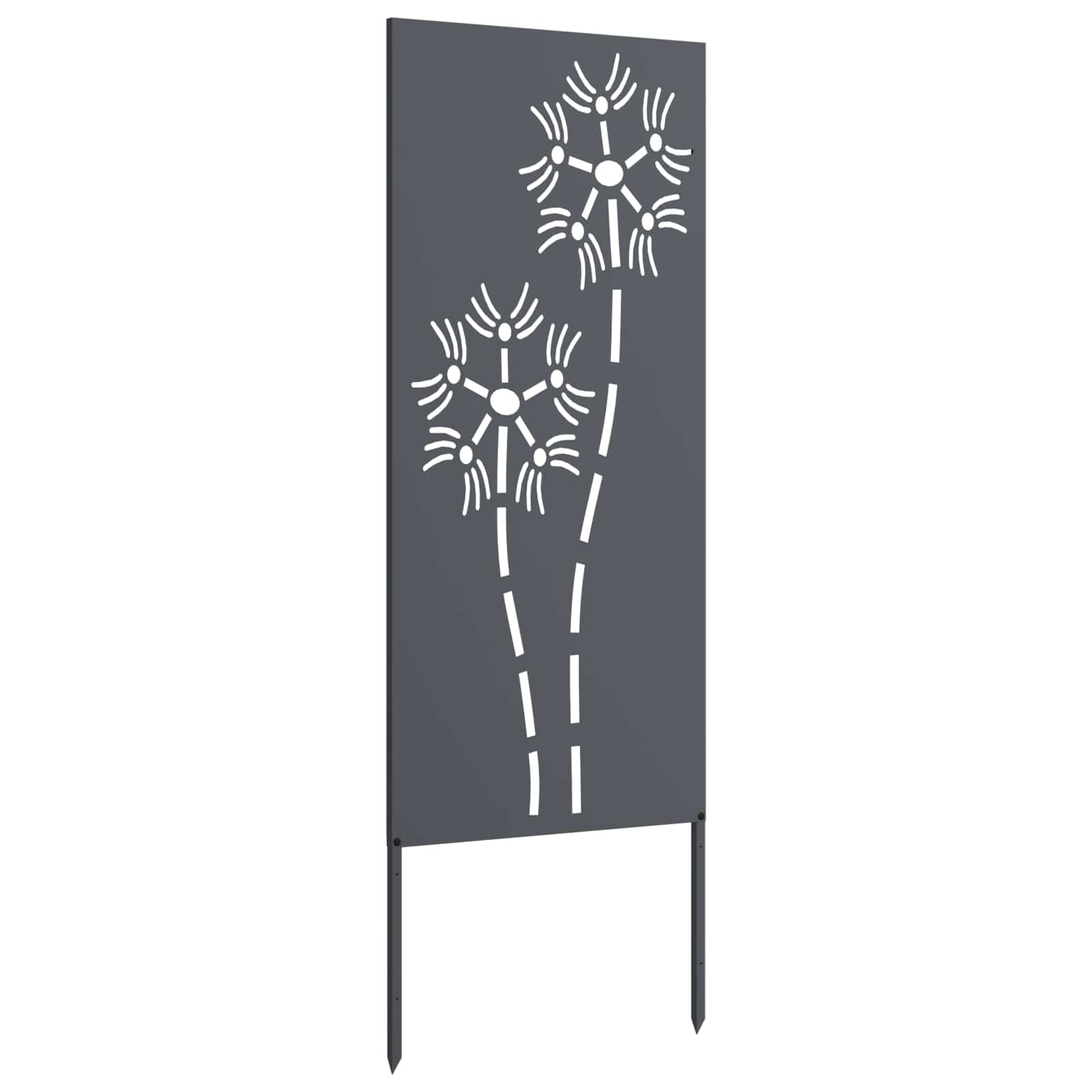 Schermo per privacy in giardino Traforo Antracite 50 x 140 cm | homemem39