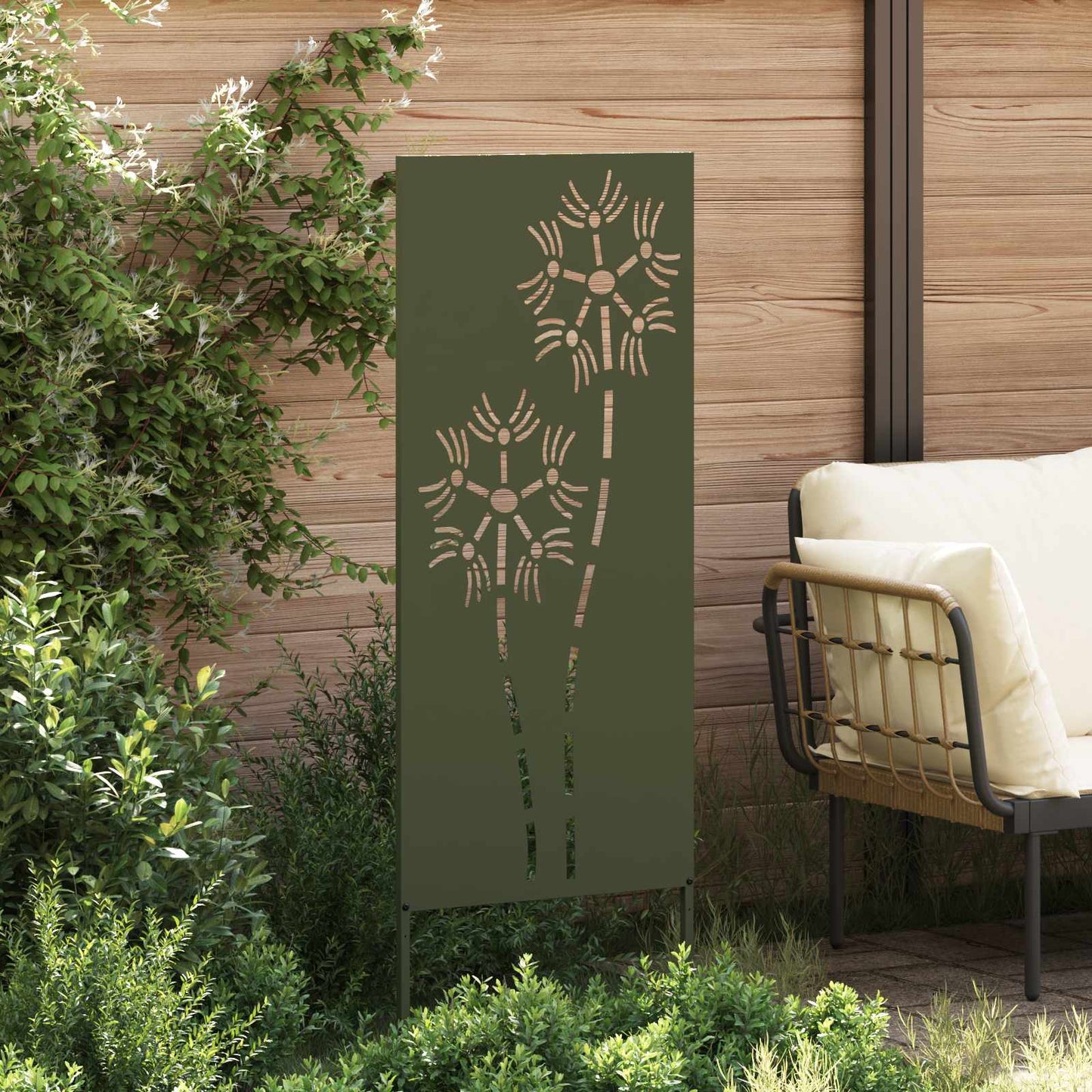 Schermo per privacy in giardino Oliver verde 50 x 140 cm | homemem39