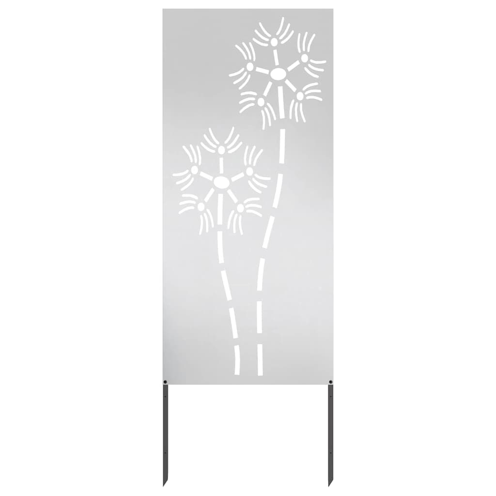 Pannello Decorativo da Giardino Altro Argento 50 x 140 cm