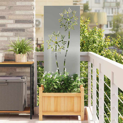 Pannello Decorativo da Giardino Altro Argento 50 x 140 cm