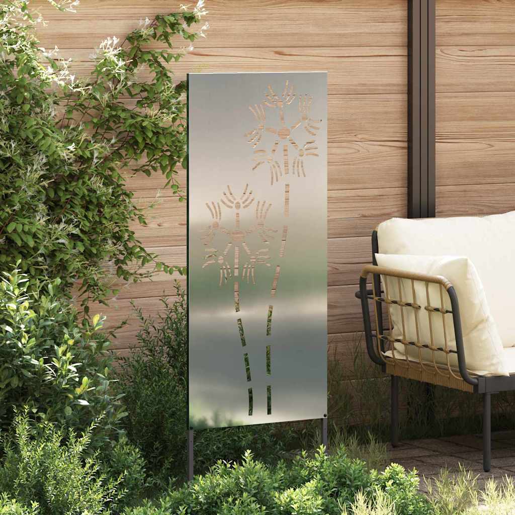 Pannello Decorativo da Giardino Altro Argento 50 x 140 cm
