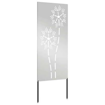 Pannello Decorativo da Giardino Altro Argento 50 x 140 cm