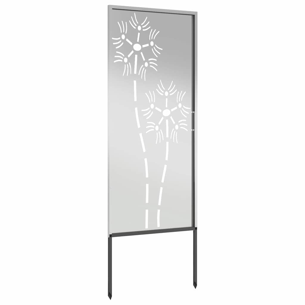 Pannello Decorativo da Giardino Altro Argento 50 x 140 cm
