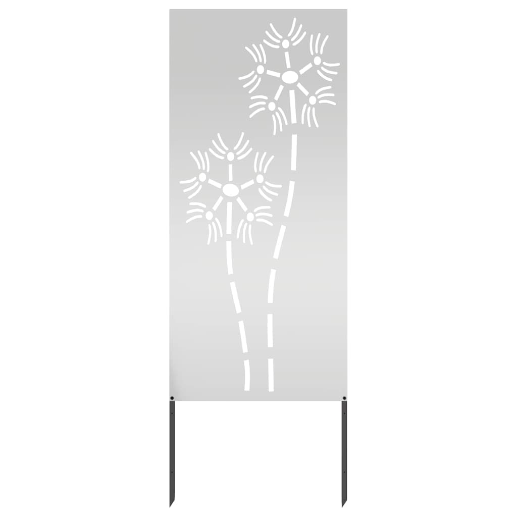 Pannello Decorativo da Giardino Altro Argento 50 x 140 cm