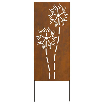 Pannello Decorativo da Giardino Altro Ruggine 50 x 140 cm