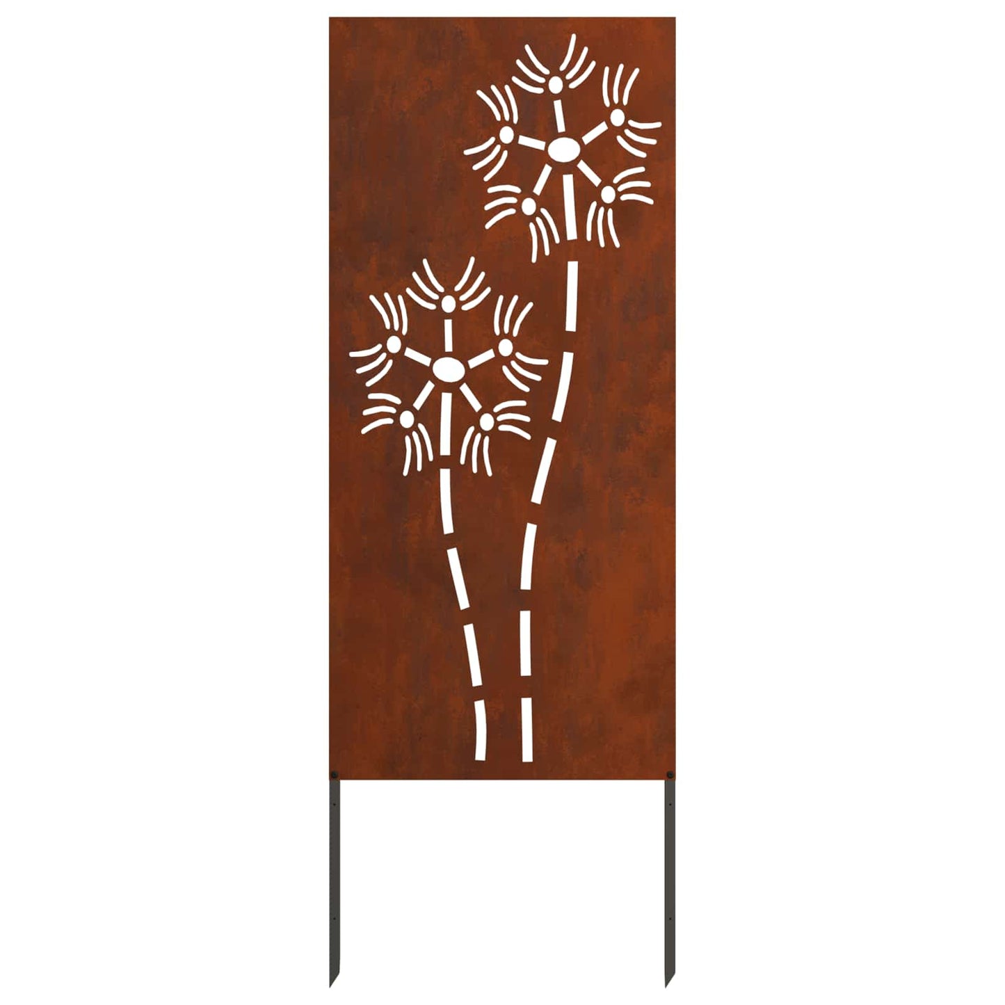 Schermo per privacy in giardino Traforo Ruggine 50 x 140 cm | homemem39