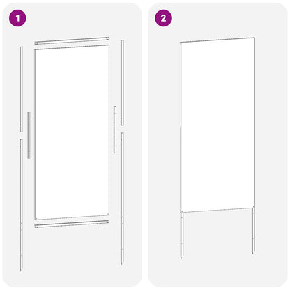 Pannello Decorativo da Giardino Altro Antracite 50 x 140 cm