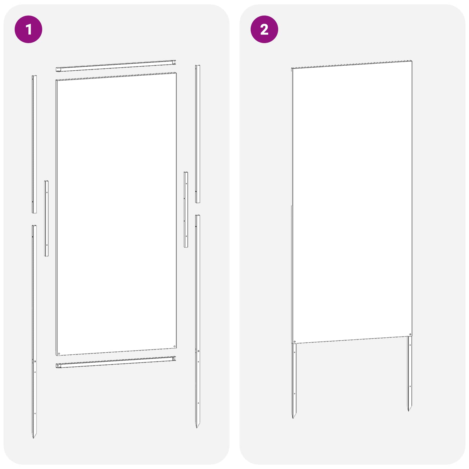 Schermo per privacy in giardino Oliver verde 50 x 140 cm | homemem39
