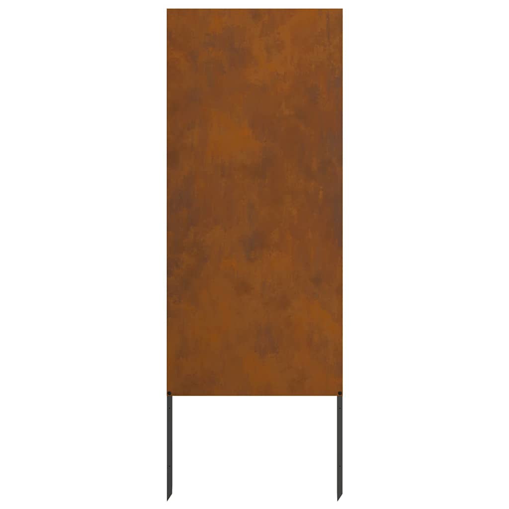 Pannello Decorativo da Giardino Altro Ruggine 50 x 140 cm