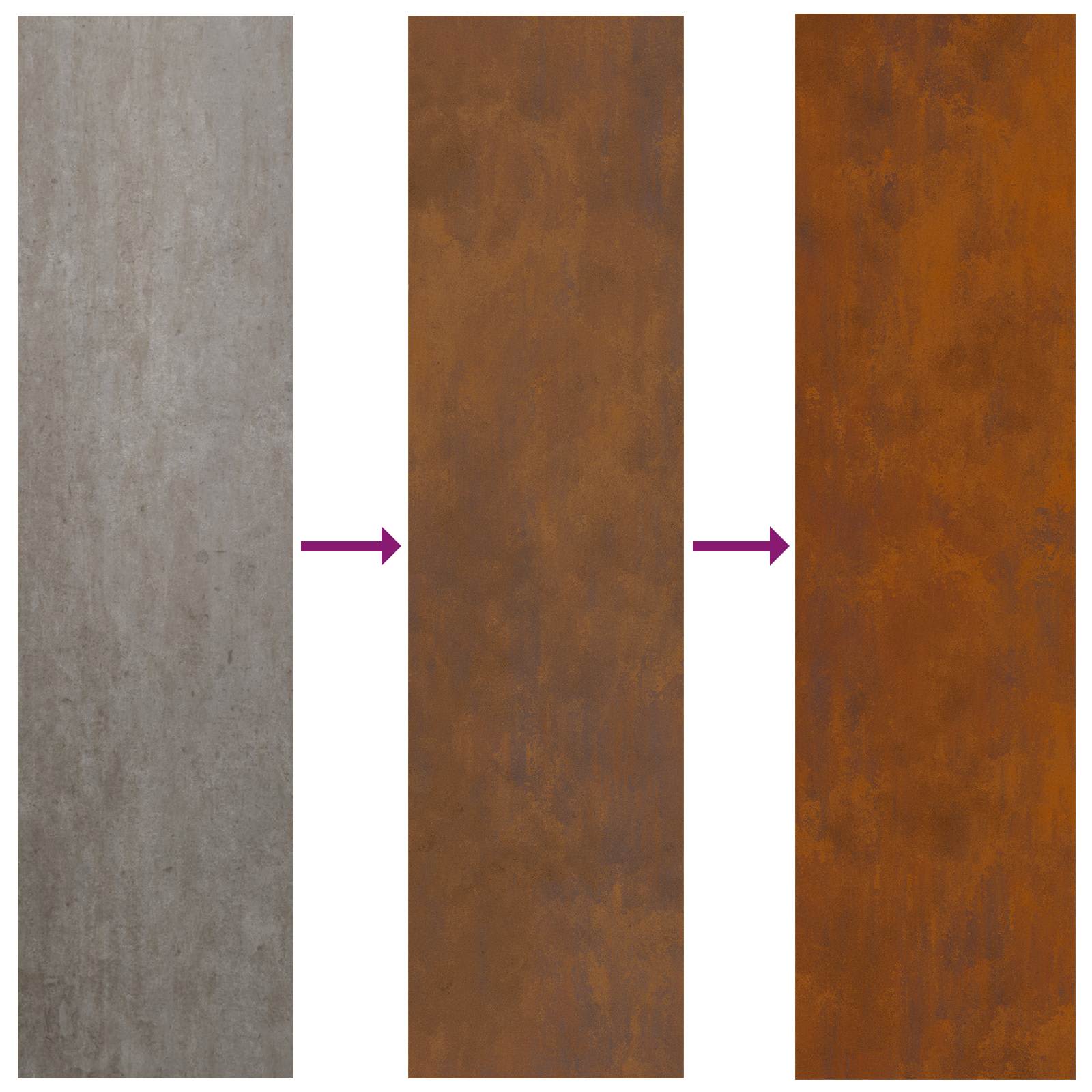 Schermo per privacy in giardino Traforo Ruggine 50 x 140 cm - homemem39