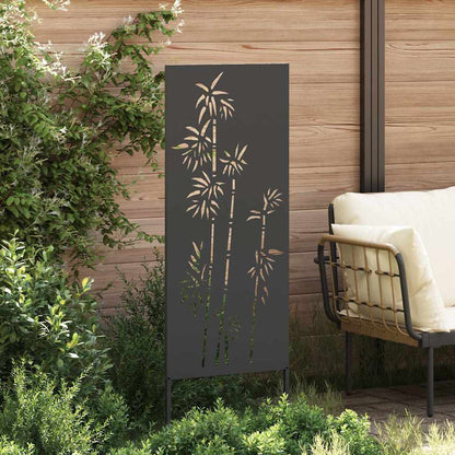 Schermo per privacy in giardino Floreale Nero 50 x 140 cm