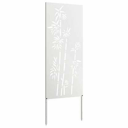 Schermo per privacy in giardino Floreale Bianco 50 x 140 cm