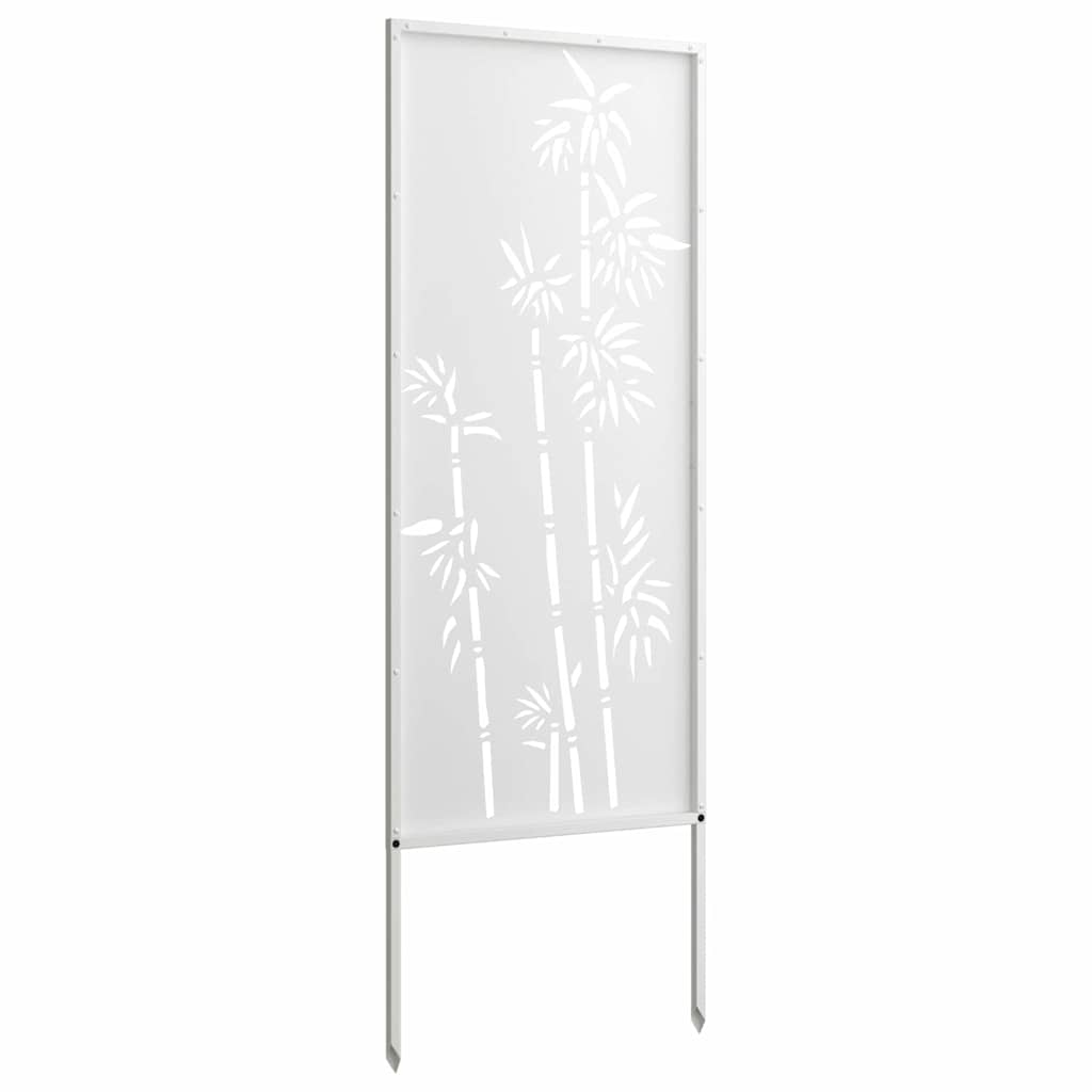 Schermo per privacy in giardino Floreale Bianco 50 x 140 cm