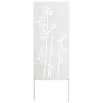 Schermo per privacy in giardino Floreale Bianco 50 x 140 cm