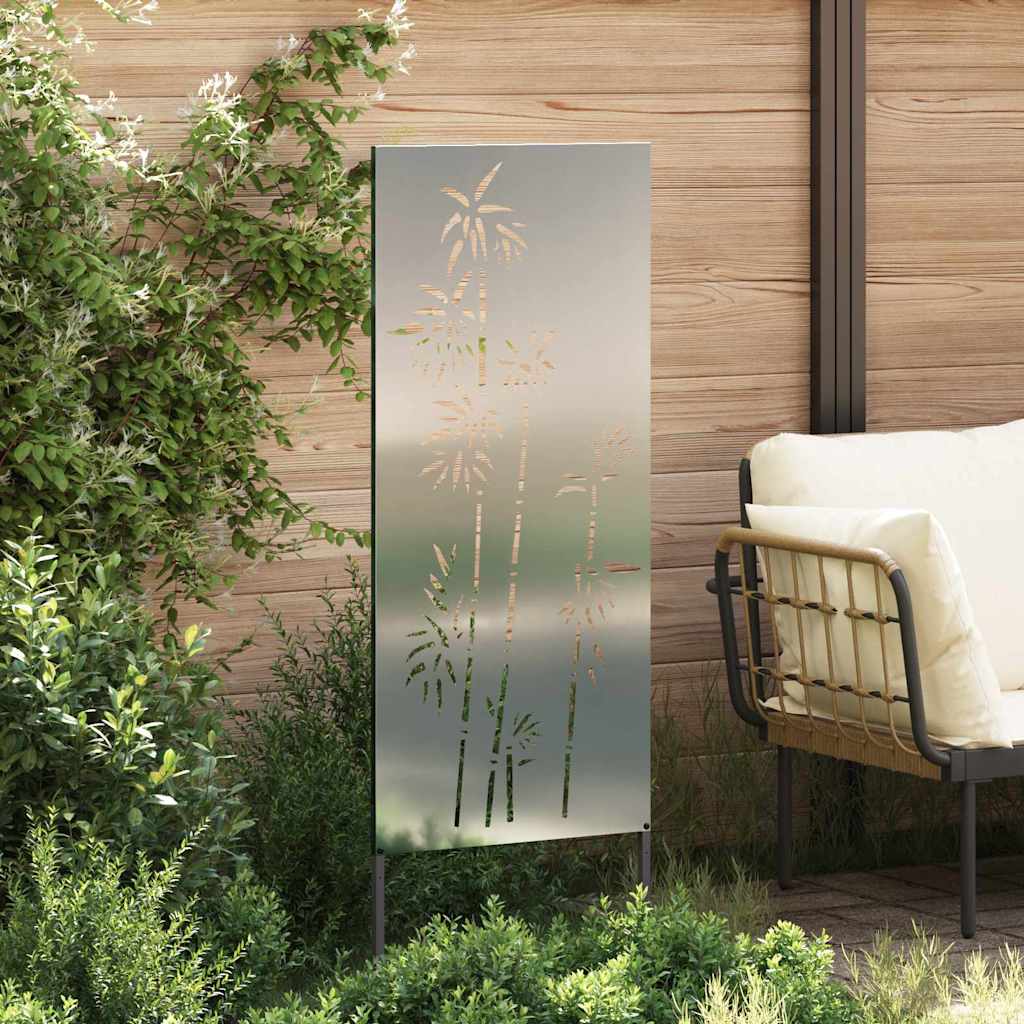 Schermo per privacy in giardino Floreale Argento 50 x 140 cm