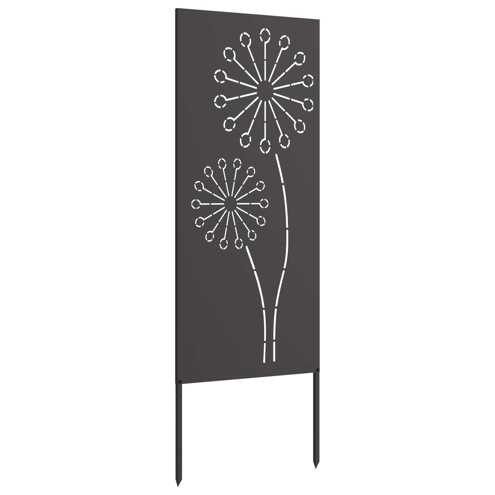 Schermo per privacy in giardino Traforo Nero 50 x 140 cm | homemem39