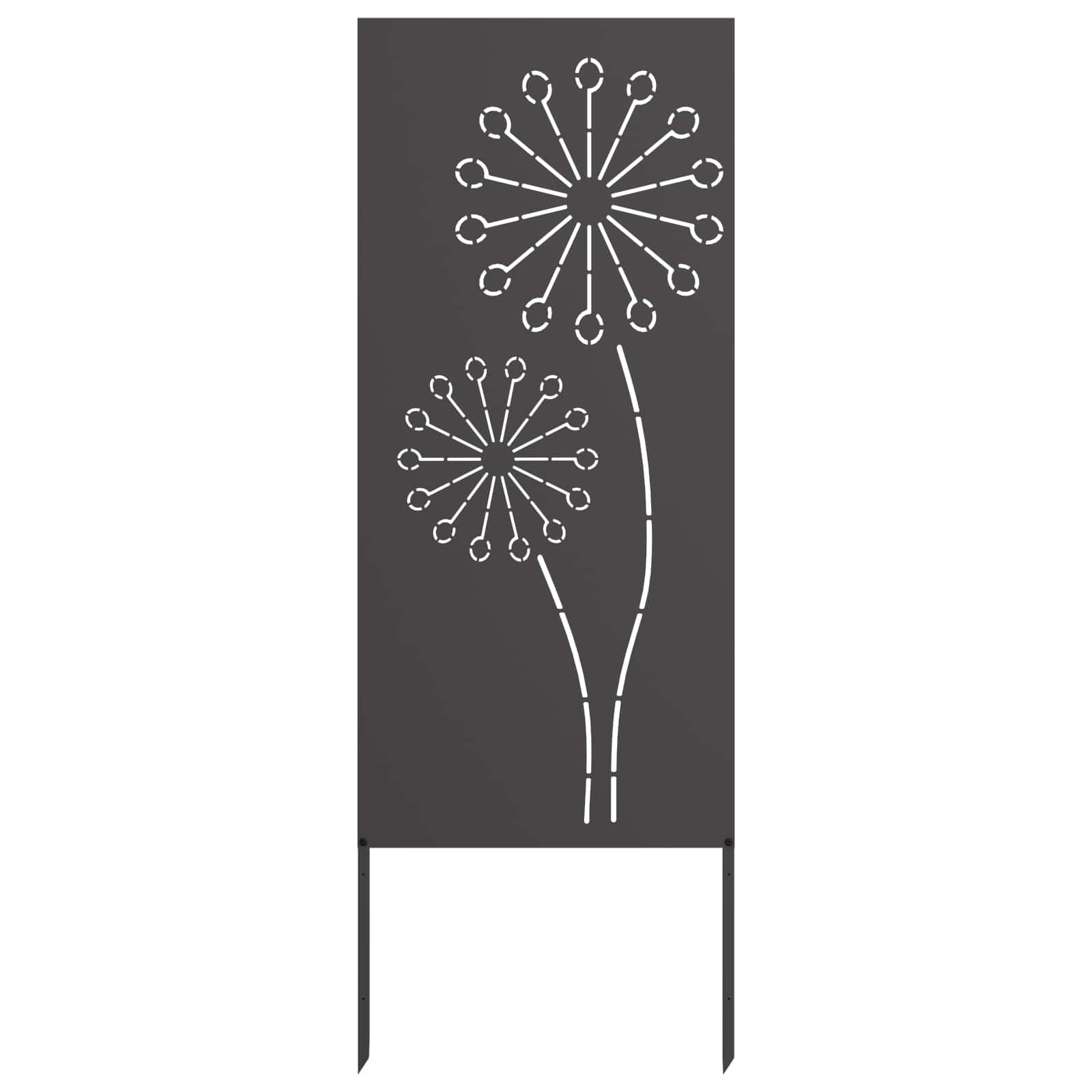 Schermo per privacy in giardino Traforo Nero 50 x 140 cm | homemem39
