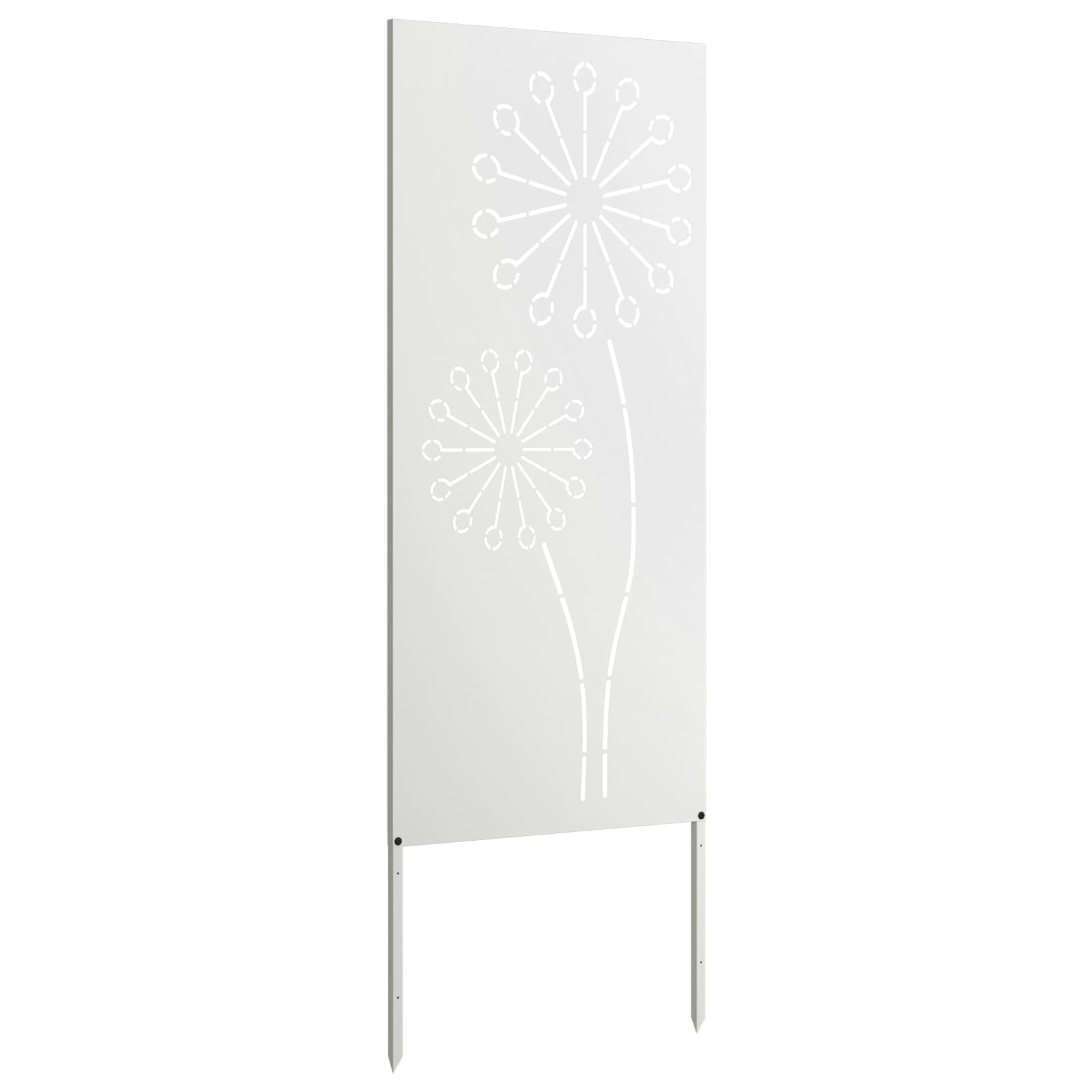 Schermo per privacy in giardino Traforo Bianco 50 x 140 cm | homemem39