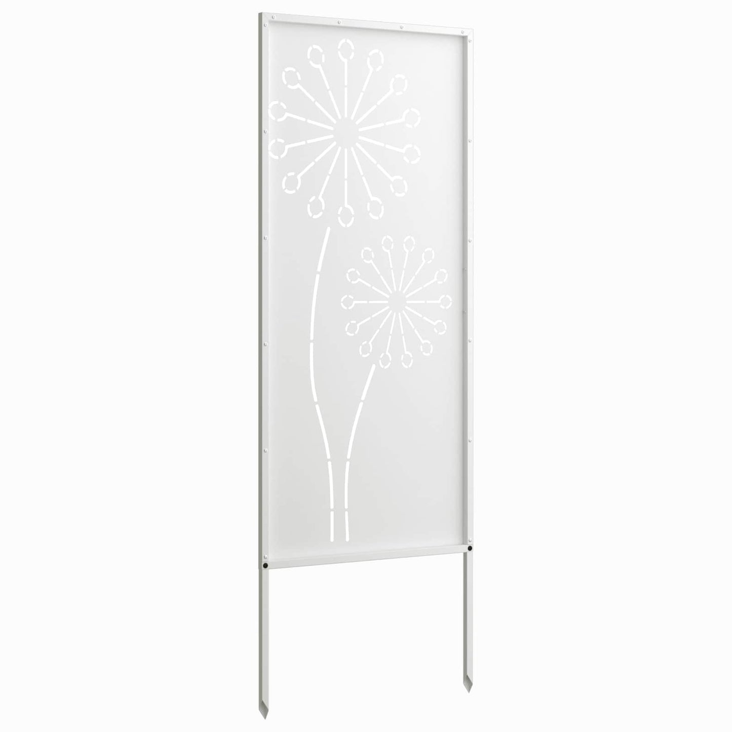 Schermo per privacy in giardino Traforo Bianco 50 x 140 cm | homemem39
